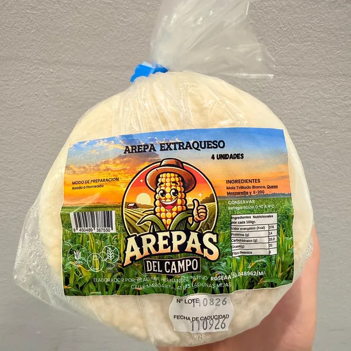 Arepa extraqueso Arepas del Campo