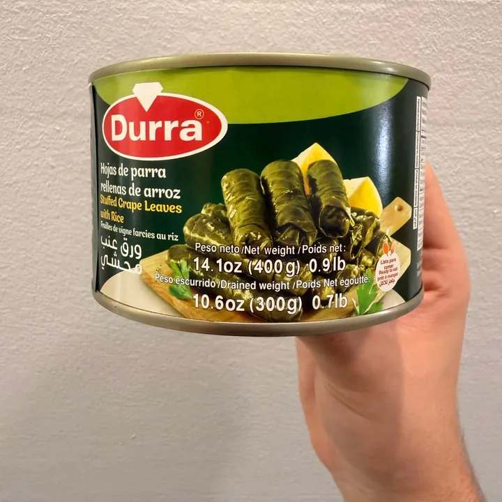 Hojas de parra rellenas de arroz Durra