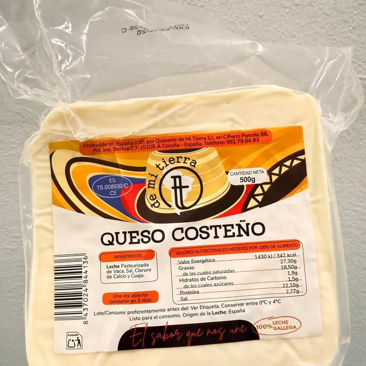 Queso costeño fresco 500 g